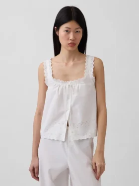 Embroidered Pj Tank