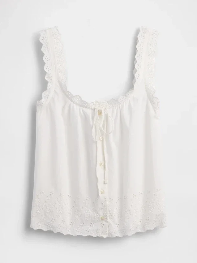 Embroidered Pj Tank