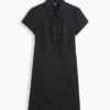 Empire-Waist Mini Shirtdress