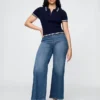 Extra High Rise Stride Wide-Leg Jeans
