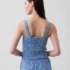 Eyelet Crop Bustier Top