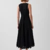 Eyelet Drop-Waist Maxi Dress