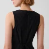 Eyelet Drop-Waist Maxi Dress