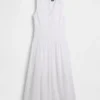 Eyelet Drop-Waist Maxi Dress