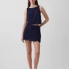 Eyelet Mini Skort