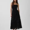 Eyelet Tiered Maxi Dress