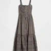 Eyelet Tiered Maxi Dress