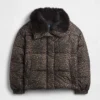 Faux Fur-Trim Puffer Jacket