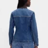 Fitted Longline Denim Jacket