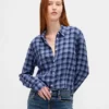 Flannel Fitted Plaid Shirt
