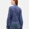 Flannel Fitted Plaid Shirt