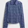 Flannel Fitted Plaid Shirt
