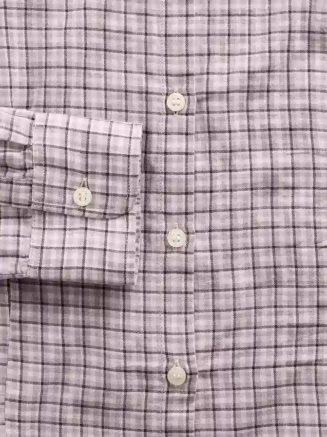 Flannel Fitted Plaid Shirt