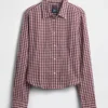 Flannel Fitted Plaid Shirt