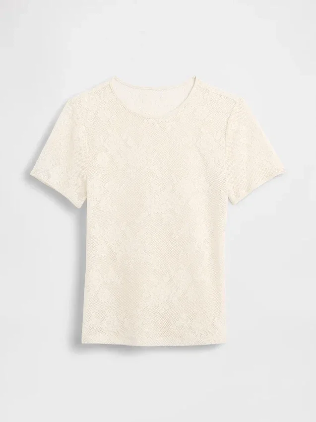 Floral Lace Mesh Top
