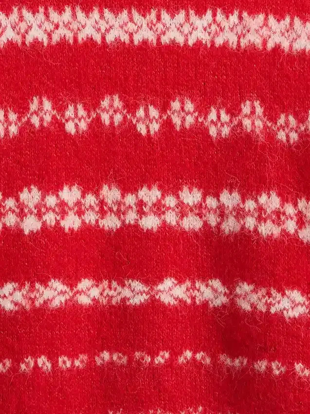Fuzzy Oversized Crewneck Sweater