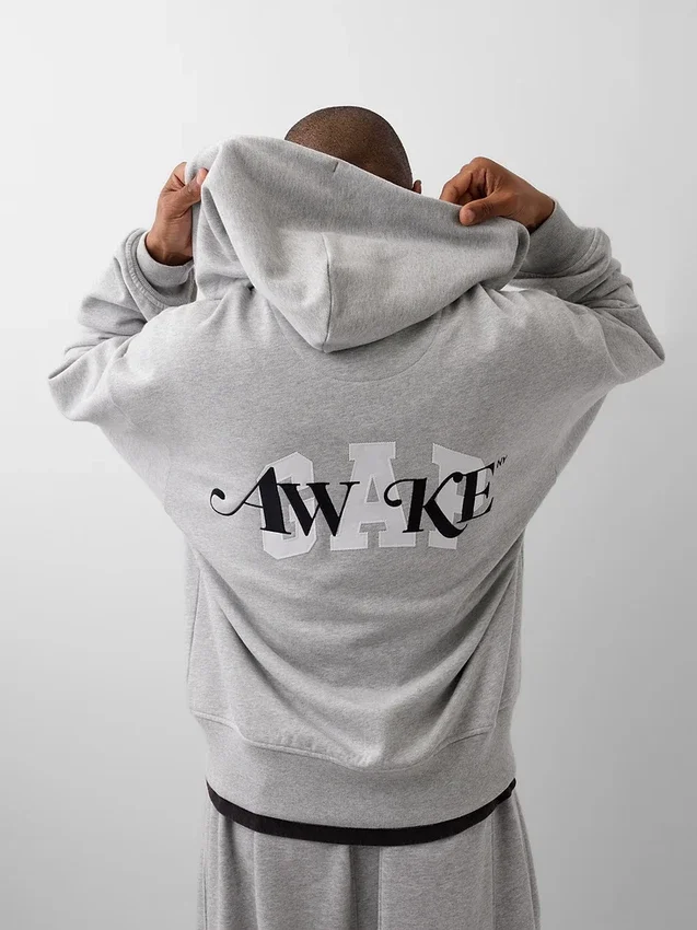 Gap × Awake Ny Heavyweight Oversized Logo Zip Hoodie