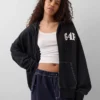 Gap × Awake Ny Heavyweight Oversized Logo Zip Hoodie