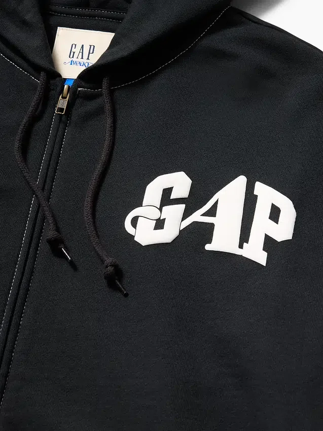 Gap × Awake Ny Heavyweight Oversized Logo Zip Hoodie