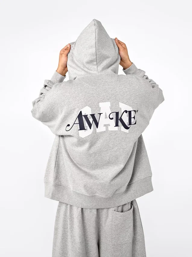 Gap × Awake Ny Heavyweight Oversized Logo Zip Hoodie