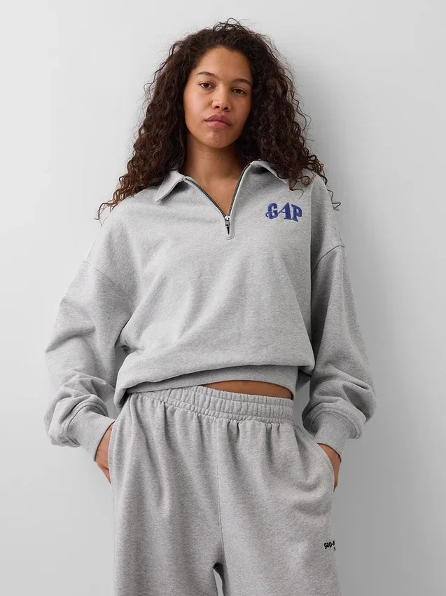 Gap × Awake Ny Heavyweight Oversized Quarter-Zip Pullover