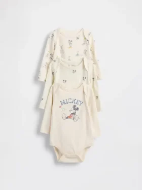 Gap × Disney Baby Organic Cotton Bodysuit (3-Pack)
