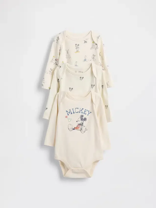 Gap × Disney Baby Organic Cotton Bodysuit (3-Pack)