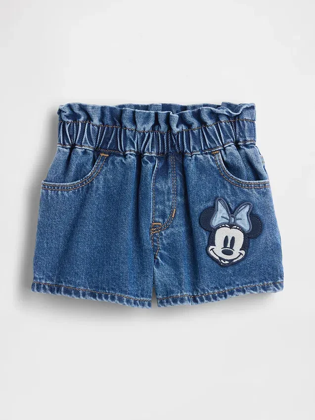 Gap × Disney Baby & Toddler Stride Denim Shorts