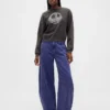 Gap × Disney Tim Burton's the Nightmare Before Christmas Heavyweight Skull Sweatshirt