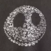 Gap × Disney Tim Burton's the Nightmare Before Christmas Heavyweight Skull Sweatshirt