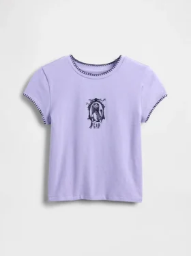 Gap × Disney Tim Burton’s the Nightmare Before Christmas Kids Shrunken Graphic T-Shirt