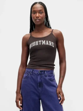 Gap × Disney Tim Burton's the Nightmare Before Christmas Mini Rib Tank Top