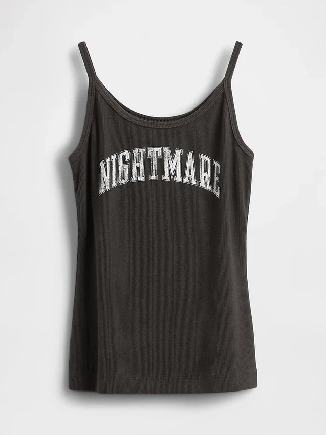 Gap × Disney Tim Burton's the Nightmare Before Christmas Mini Rib Tank Top