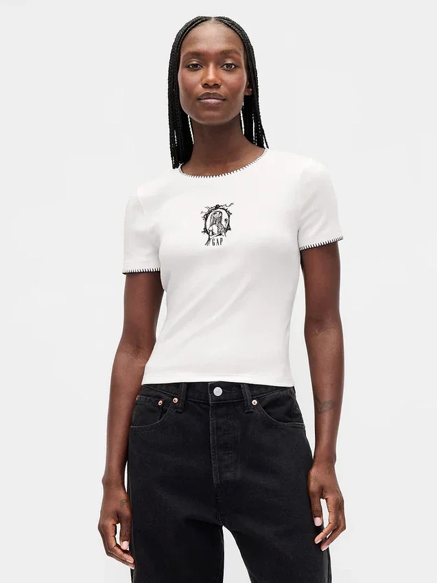 Gap × Disney Tim Burton's the Nightmare Before Christmas Modern Shrunken T-Shirt