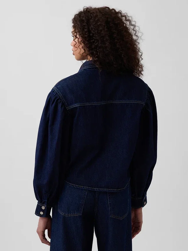 Gap × Hfr Balloon-Sleeve Denim Shirt by Latoucha