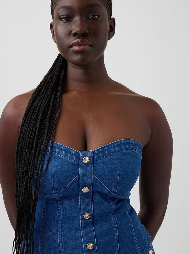 Gap × Hfr Denim Corset Top by Atelier Ndigo