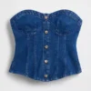 Gap × Hfr Denim Corset Top by Atelier Ndigo