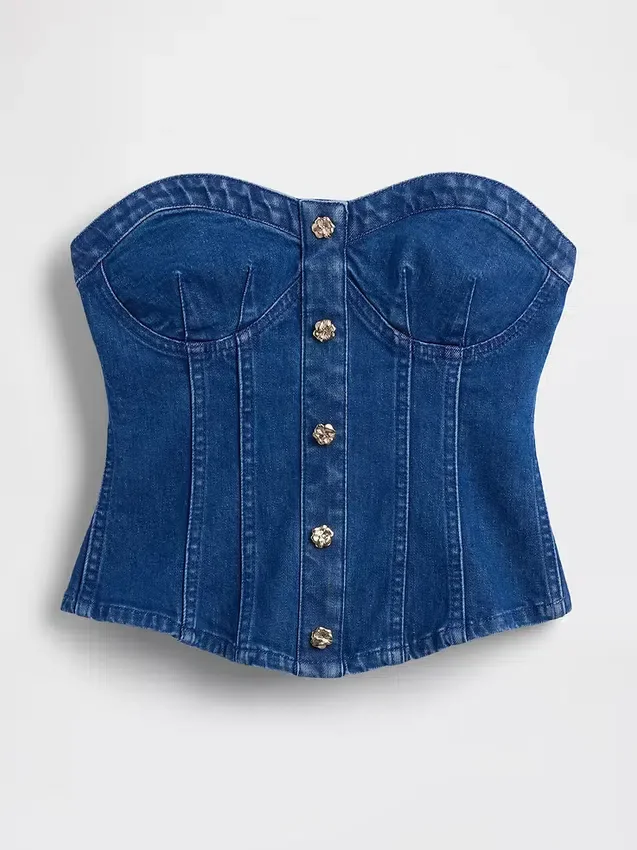 Gap × Hfr Denim Corset Top by Atelier Ndigo