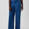 Gap × Hfr High Rise Pintuck Stride Wide-Leg Jeans by Atelier Ndigo