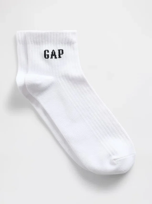 Gap Logo Quarter Crew Socks