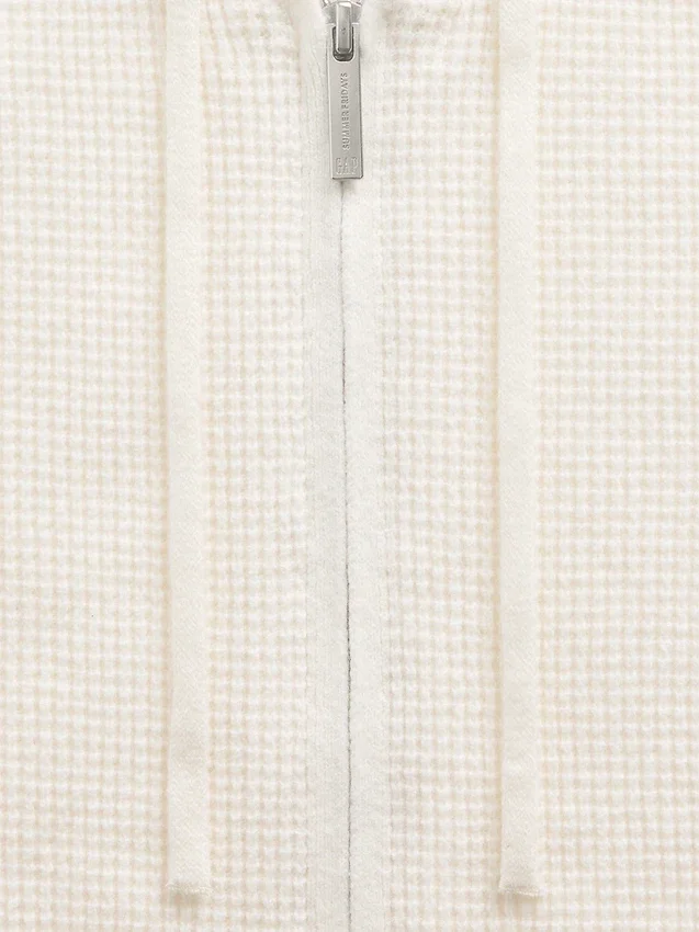 Gap × Summer Fridays Cashsoft Waffle Crop Hoodie
