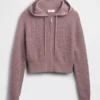Gap × Summer Fridays Cashsoft Waffle Crop Hoodie