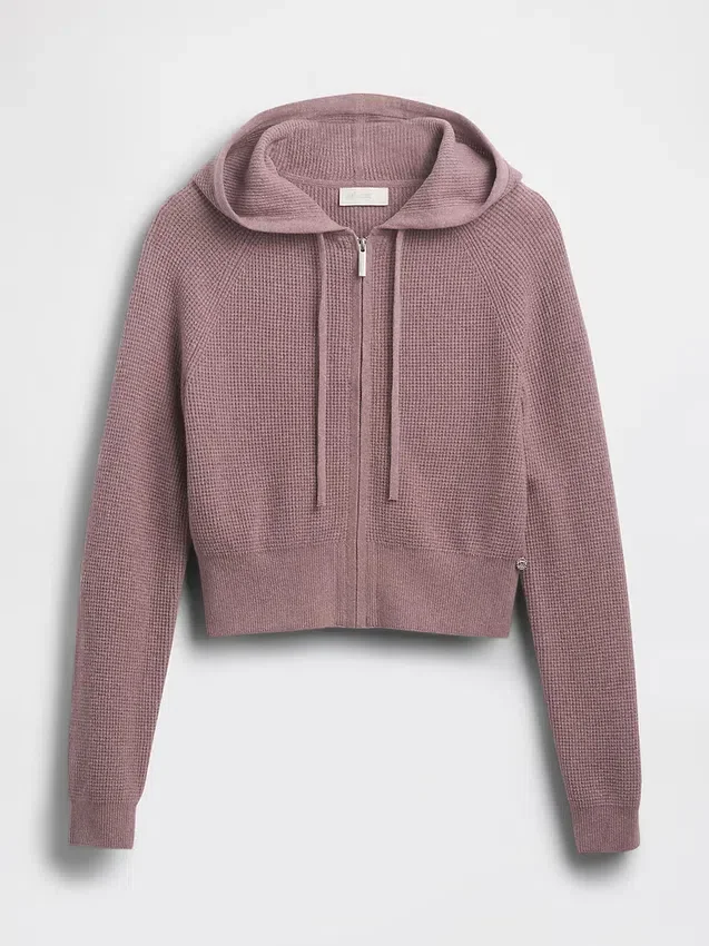 Gap × Summer Fridays Cashsoft Waffle Crop Hoodie