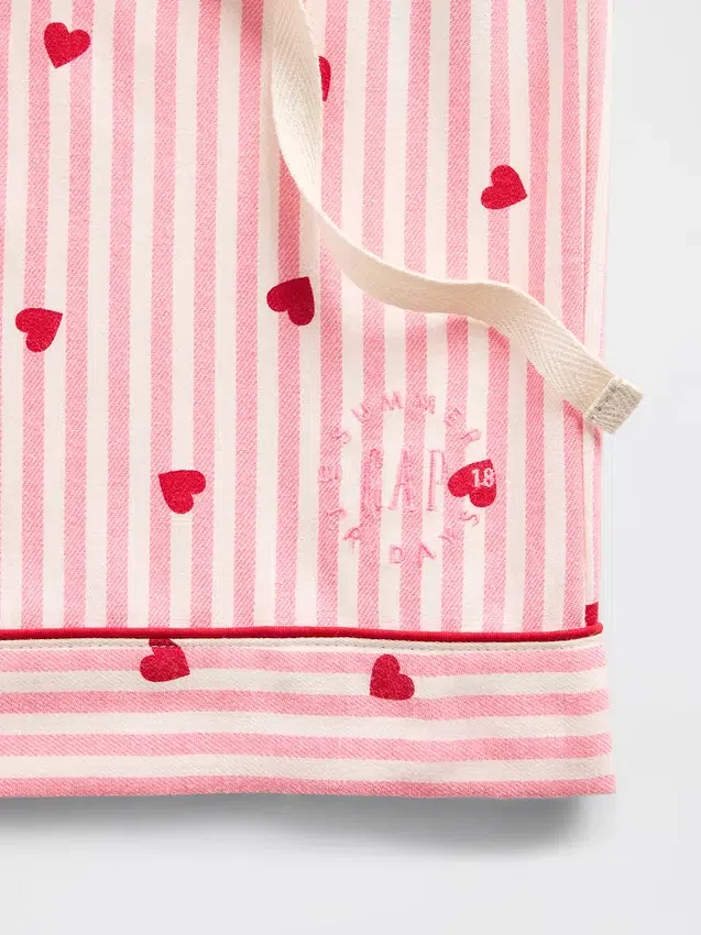 Gap × Summer Fridays Flannel Hearts Pj Boxer Shorts
