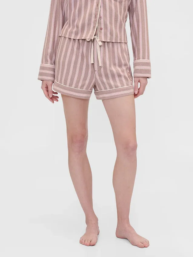Gap × Summer Fridays Flannel Stripe Pj Boxer Shorts