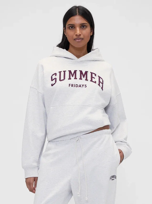 Gap × Summer Fridays Heavyweight Oversized Logo Hoodie
