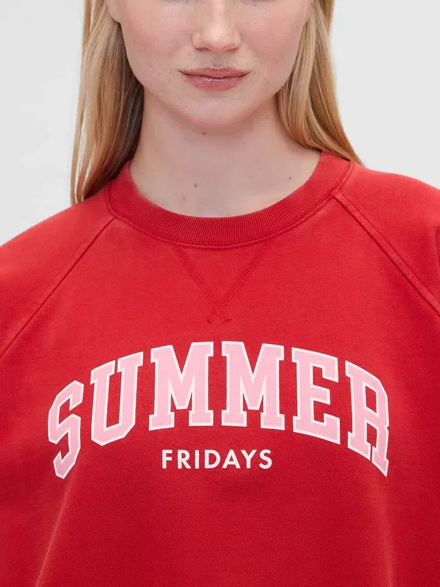 Gap × Summer Fridays Oversized Raglan Logo Sweatshirt