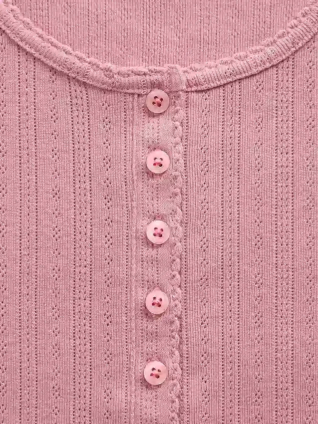 Gap × Summer Fridays Pointelle Henley Pj Top