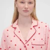 Gap × Summer Fridays Relaxed Flannel Hearts Pj Shirt