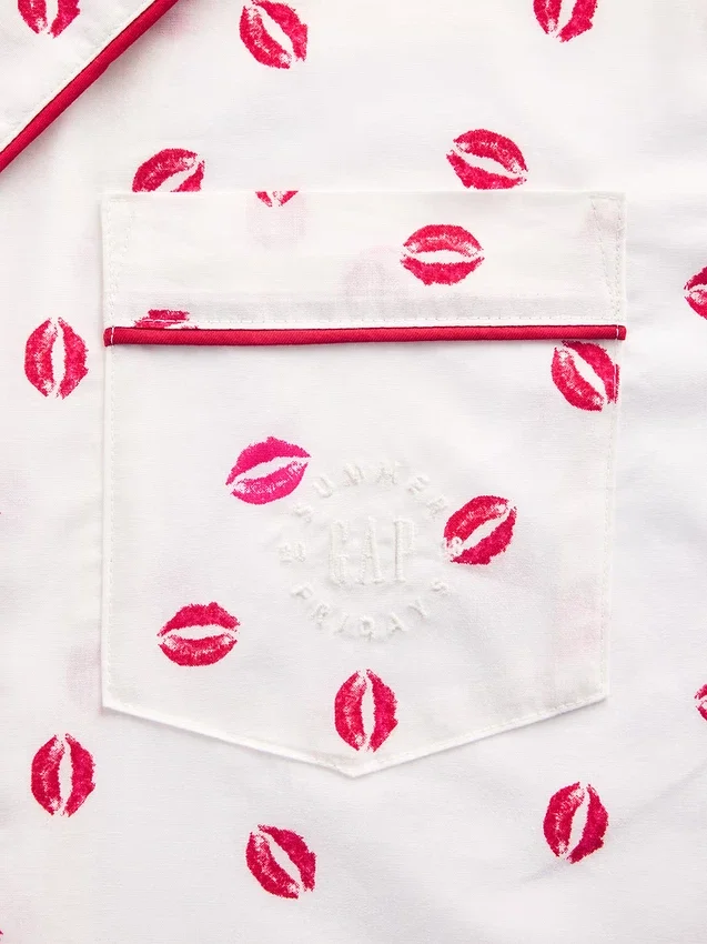 Gap × Summer Fridays Relaxed Poplin Kiss Pj Shirt
